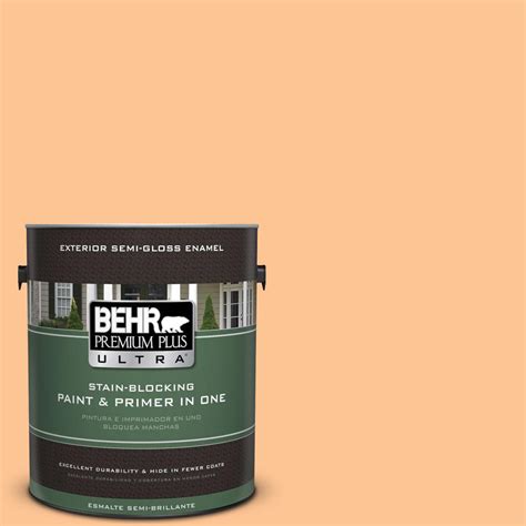 Behr Premium Plus Ultra Gal P Dainty Apricot Semi Gloss Enamel