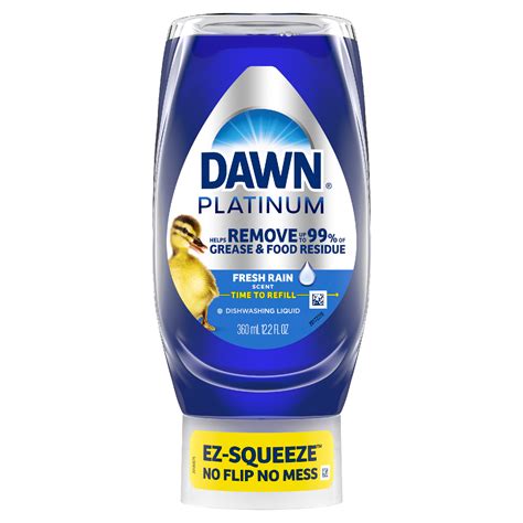 Dawn Platinum Ez Squeeze Refreshing Rain Scent Dawn Dish Soap