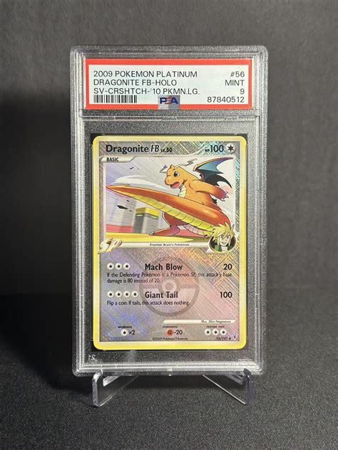 2009 POKEMON PLATINUM SUPREME VICTORS 56 DRAGONITE FB HOLO SV CRSHTCH