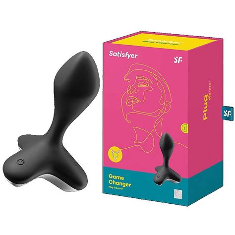 SATISFYER GAME CHANGER BLACK Vibrador Plug Anal Luxo Potente E