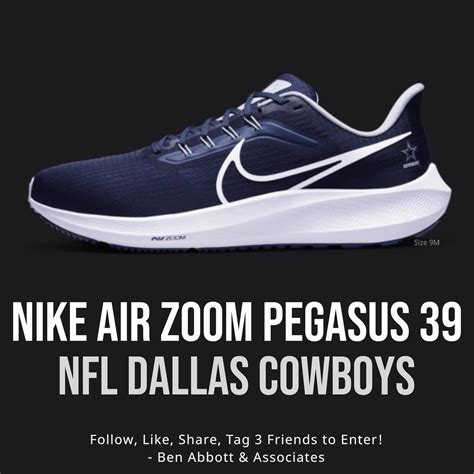 Ben Abbott Car Wreck Lawyer on Twitter: "GIVEAWAY: Nike Air Zoom Pegasus 39 (NFL Dallas Cowboys ...