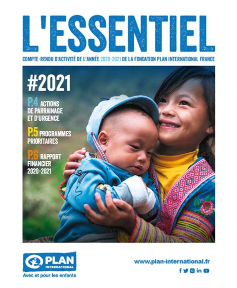 Compte rendu d activité de l année 2020 2021 de la fondation Plan