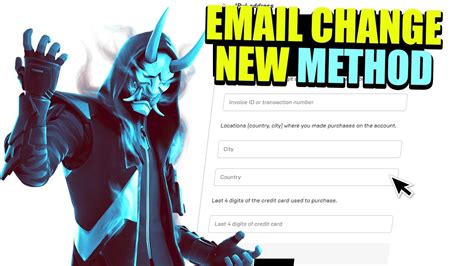 How To Change Your Epic Games Email Fortnite Email New Method Youtube