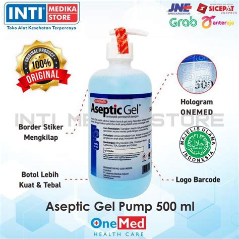 Jual ONEMED Aseptic Gel Pump Aseptic Gel 500ml Dispenser