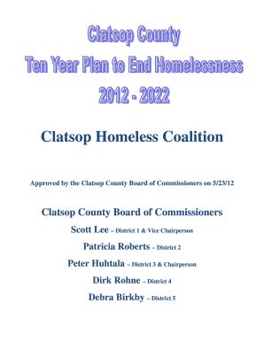 Fillable Online Ccaservices Clatsop Homeless Coalition CLATSOP