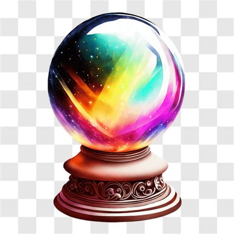 Descarga Bola De Cristal Colorida Para La Adivinaci N Png En L Nea