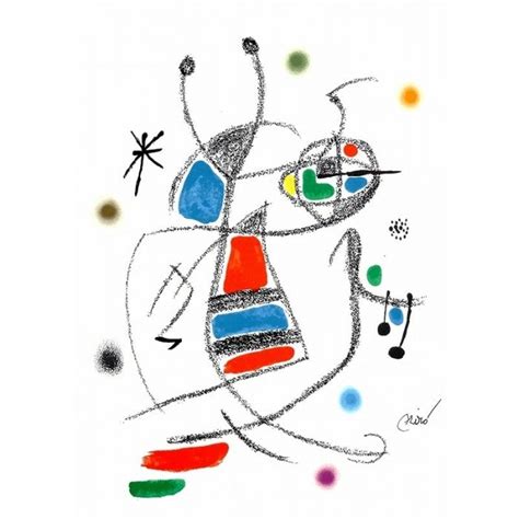 Joan Miró Litografía color Maravillas con variaciones acrósticas VIII