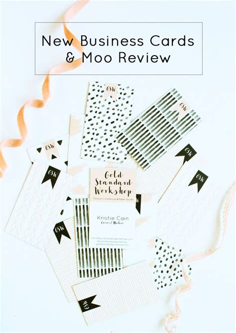 New Business Cards and Moo Review - Gold Standard Workshop