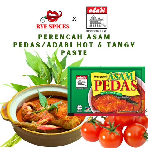 Perencah Asam Pedas Adabiadabi Hot And Tangy Paste 70g Halal Shopee