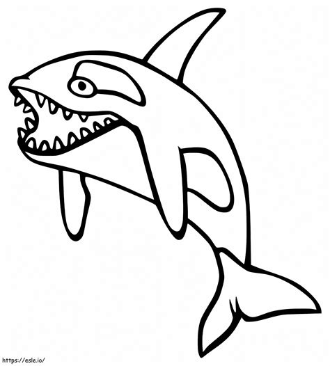 Fierce Killer Whale coloring page