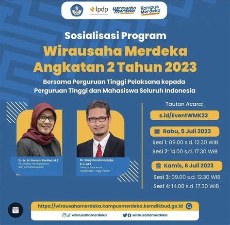 Sosialisasi Program Wirausaha Merdeka Angkatan 2 Tahun 2023