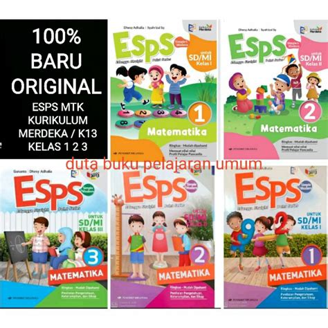 Jual Buku Esps Matematika Kelas 1 2 3 Sd Matematika Erlangga Kurikulum Merdeka 2013 K13