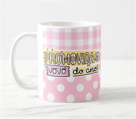 Caneca Promovida a Vovó Elo7 Produtos Especiais