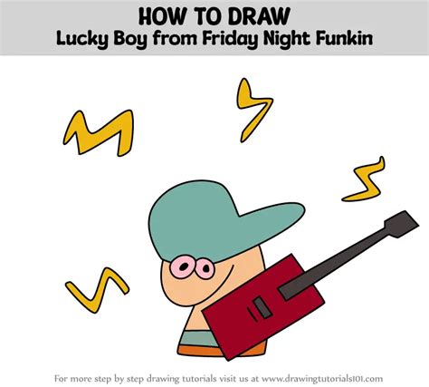 How To Draw Lucky Boy From Friday Night Funkin Friday Night Funkin