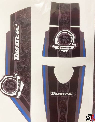 Kit déco MBK Booster naked type origine bleu gris défaut couleur Scoot 50 Racing