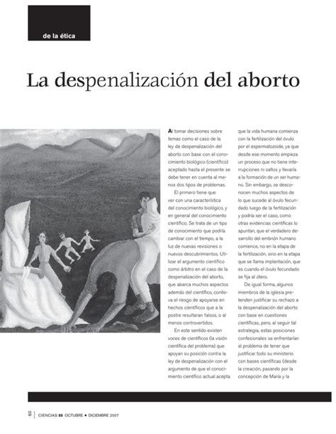 La Despenalización Del Aborto