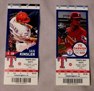 2013 Texas Rangers Ticket Stub Pick One - unused Season Ticket | eBay