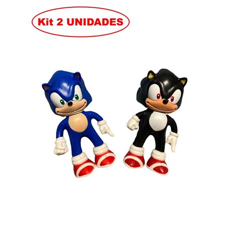 Kit Bonecos Personagens Sonic Shadow Brinquedo Infantil Pronta