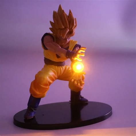 Anime Dragon Ball Z Goku Super Saiyan Night Light Action Figure Led