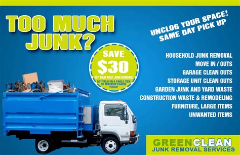 Trash Removal Rubbish Garbage Removal Junk Removal Los Angeles Green