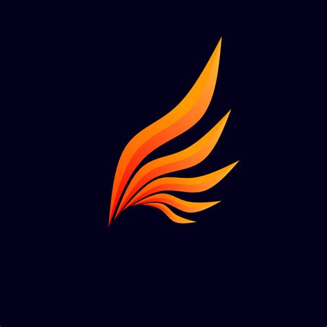 Template logo wings fire modern style design 7535128 Vector Art at Vecteezy