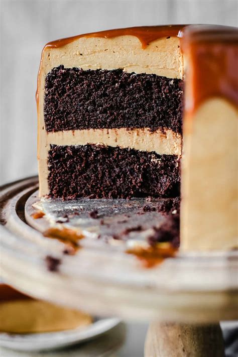 Gluten Free Espresso Chocolate Cake With Salted Caramel Buttercream From The Larder