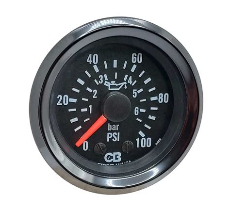 Clark Brothers Instrument Oil Pressure Gauge Psi