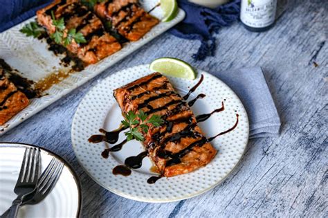 Grilled Salmon With Hoisin Sauce Just A Pinch Recipes