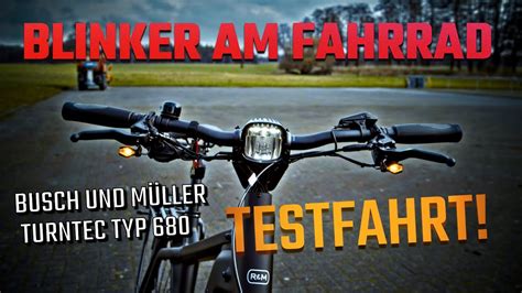 Fahrradblinker Busch und Müller Turntec Typ 680 am Riese und Müller