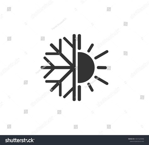Hot Cold Icon Vector Illustration Flat Stock Vector Royalty Free Shutterstock