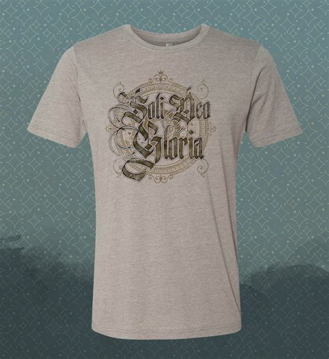 Soli Deo Gloria Reformation Vintage Style T Shirt Tee Bible Christian