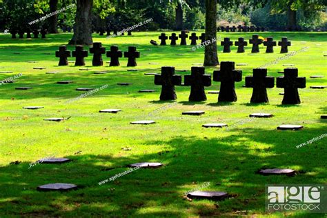 France Normandy La Cambe German Cemetary Stock Photo Picture And