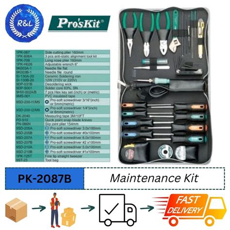 Proskit PK-2087B Maintenance Kit / PK-2088B PC Service Kit / PK-2090BM ...