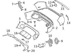 2020 2023 Mercedes Benz Lower Cover 177 885 61 01 64 MB OEM Parts