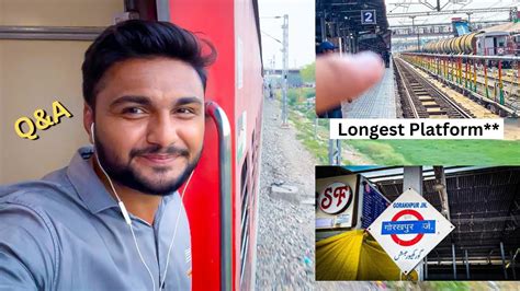 Worlds Longest Railway Platform Gorakhpur To Varanasi Train Journey