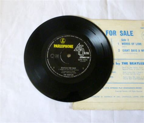 Beatles Beatles For Sale Ep Record In Pc Au C Treats