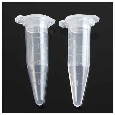 100PCS 1 5ml Lab Mini Plastic Test Tube Centrifuge Vial Snap Cap