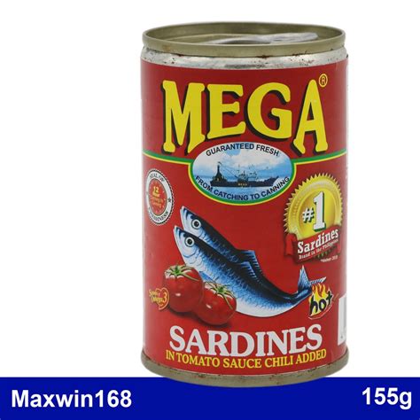 Mega Sardines In Tomato Sauce Chili Added 155g Shopee Philippines