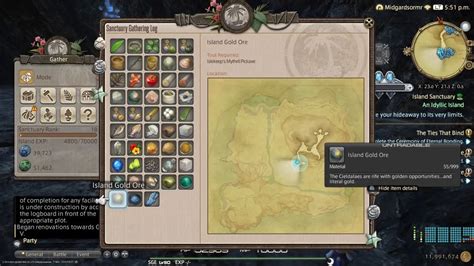 Where to Get FFXIV Gold Ore in Island Sanctuary - Siliconera