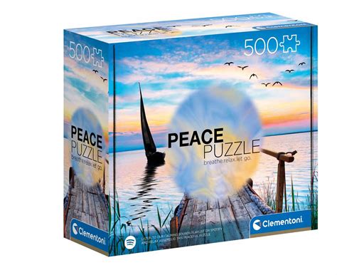 Peace Puzzle The Lake 500 Pieces Clementoni Puzzle Warehouse