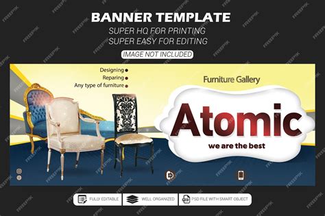 Premium Psd Psd Printable Furniture Banner Template 4