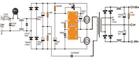 Atx W Power Supply Diagram Atx Psu Skema Schematics W