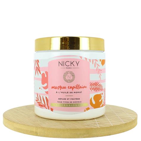 Masque au Monoï NICKY Paris Soins capillaires SAGA Cosmetics