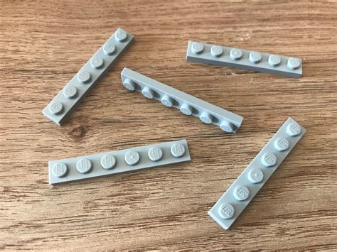 5 X LEGO Medium Stone Grey PLATE 1X6 4211438 3666 EBay