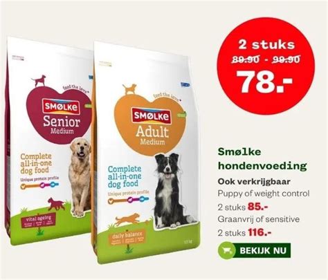 Smølke hondenvoeding aanbieding bij Welkoop