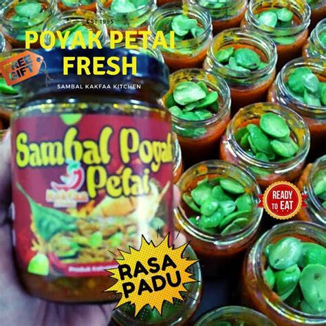 Ready Stock Sambal Viral Poyok Petai Kak Faa Shopee Malaysia