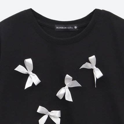 RONRON REAL RIBBON BOW T SHIRT BMR271 RONRON Tシャツカットソー 97635306BUYMA