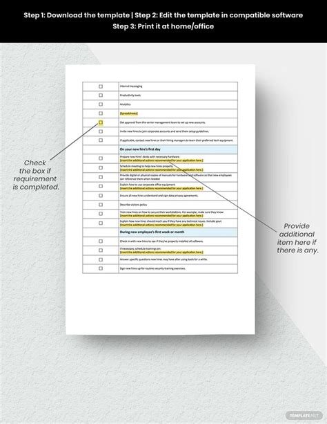 IT Onboarding Checklist Template - Download in Word, Google Docs, Apple ...