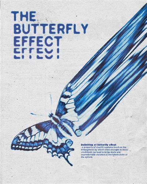 The Butterfly Effect In 2024 Graphic Poster Collage Poster Vintage