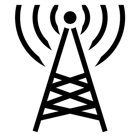 Radio Tower Vector SVG Icon SVG Repo